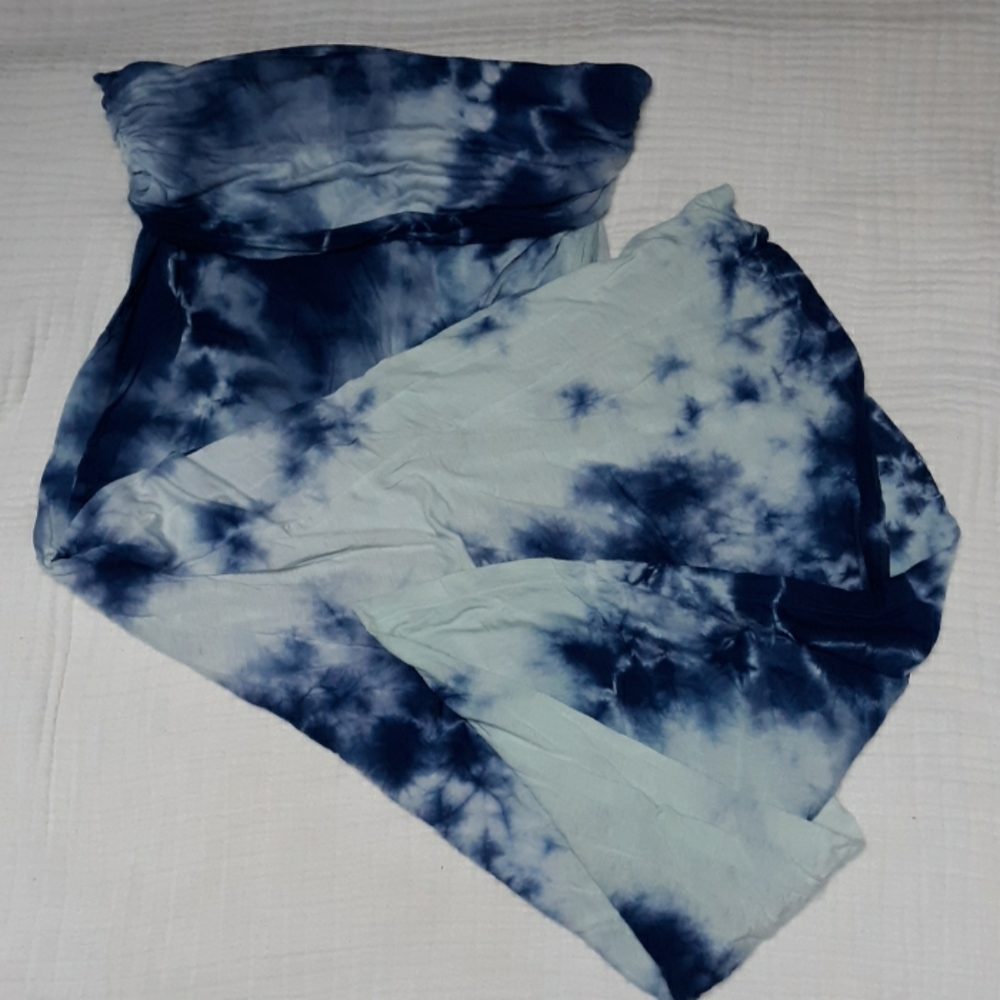 Tie die long skirt